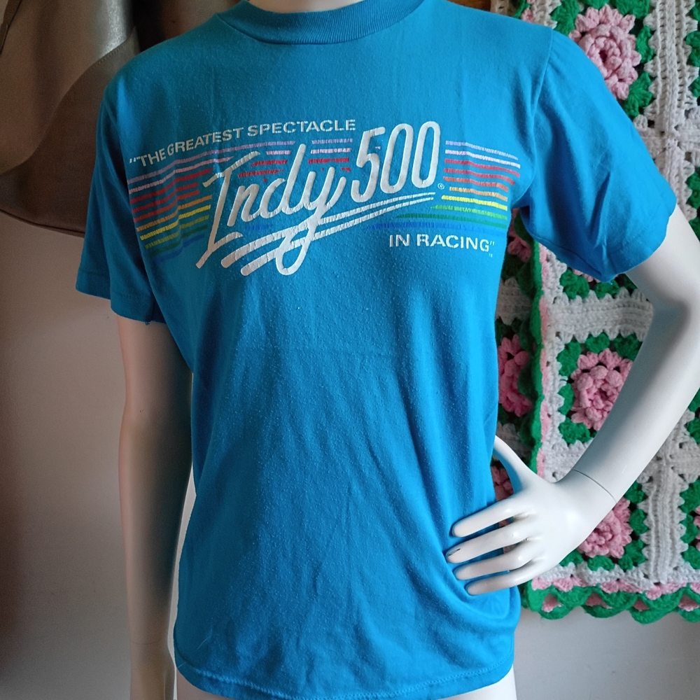 Indy 500 Blue Graphic T-Shirt